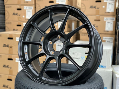 New 18X8.5 ET35 AOW Flow Formed TC105X Rim (4 wheel) Matt Black 5X114.3