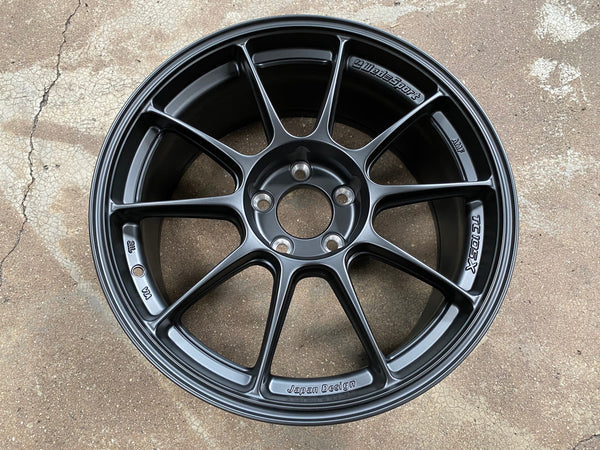 New 18X8.5 ET35 AOW Flow Formed TC105X Rim (4 wheel) Matt Black 5X112