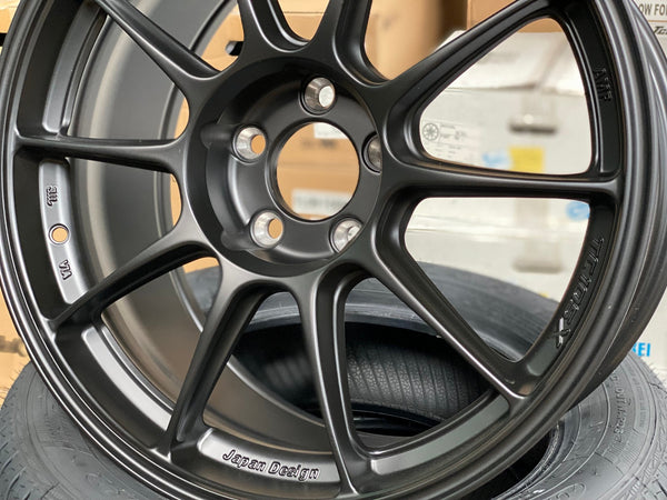 New 18X8.5 ET35 AOW Flow Formed TC105X Rim (4 wheel) Matt Black 5X112