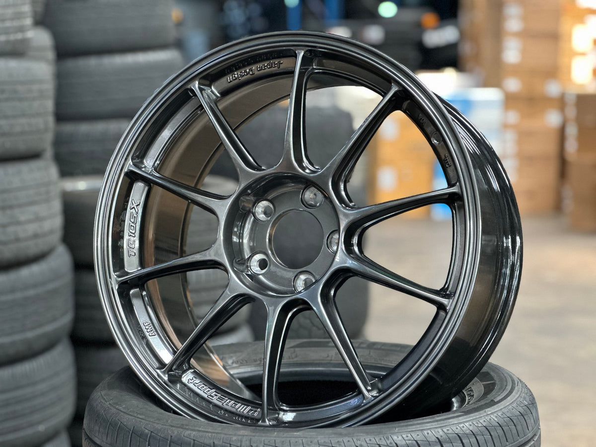 New 18X8.5 ET35 AOW Flow Formed TC105X Rim (4 wheel) Gloss Gunmetal 5X114.3