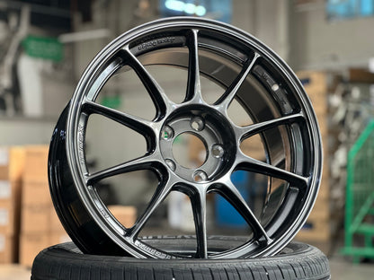 New 18X8.5 ET35 AOW Flow Formed TC105X Rim (4 wheel) Gloss Gunmetal 5X114.3