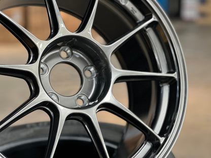 New 18X8.5 ET35 AOW Flow Formed TC105X Rim (4 wheel) Gloss Gunmetal 5X114.3