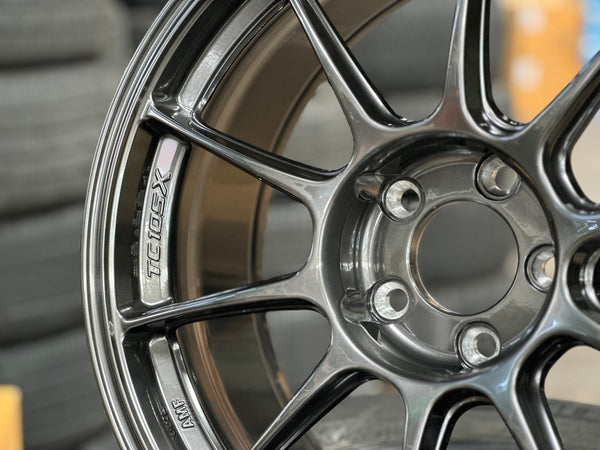 New 18X8.5 ET35 AOW Flow Formed TC105X Rim (4 wheel) Gloss Gunmetal 5X112