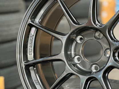 New 18X8.5 ET35 AOW Flow Formed TC105X Rim (4 wheel) Gloss Gunmetal 5X114.3