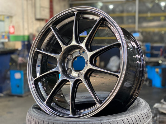 New 18X8.5 ET44 AOW Flow Formed TC105X Rim (4 wheel) Gloss Gunmetal 5X114.3