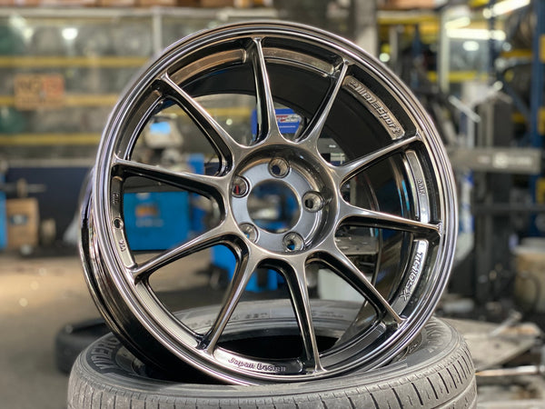 New 18X8.5 ET44 AOW Flow Formed TC105X Rim (4 wheel) Gloss Gunmetal 5X112