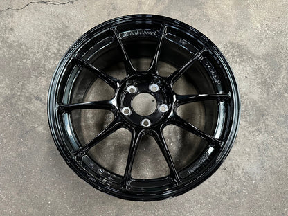 New 18X8.5 ET44 AOW Flow Formed TC105X Rim (4 wheel) Gloss Black 5X112
