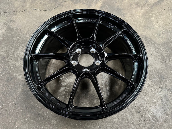 New 18X8.5 ET44 AOW Flow Formed TC105X Rim (4 wheel) Gloss Black 5X114.3
