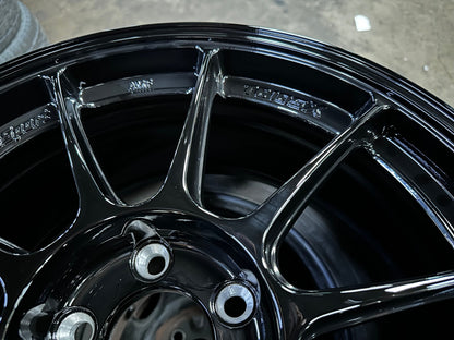 New 18X8.5 ET44 AOW Flow Formed TC105X Rim (4 wheel) Gloss Black 5X114.3