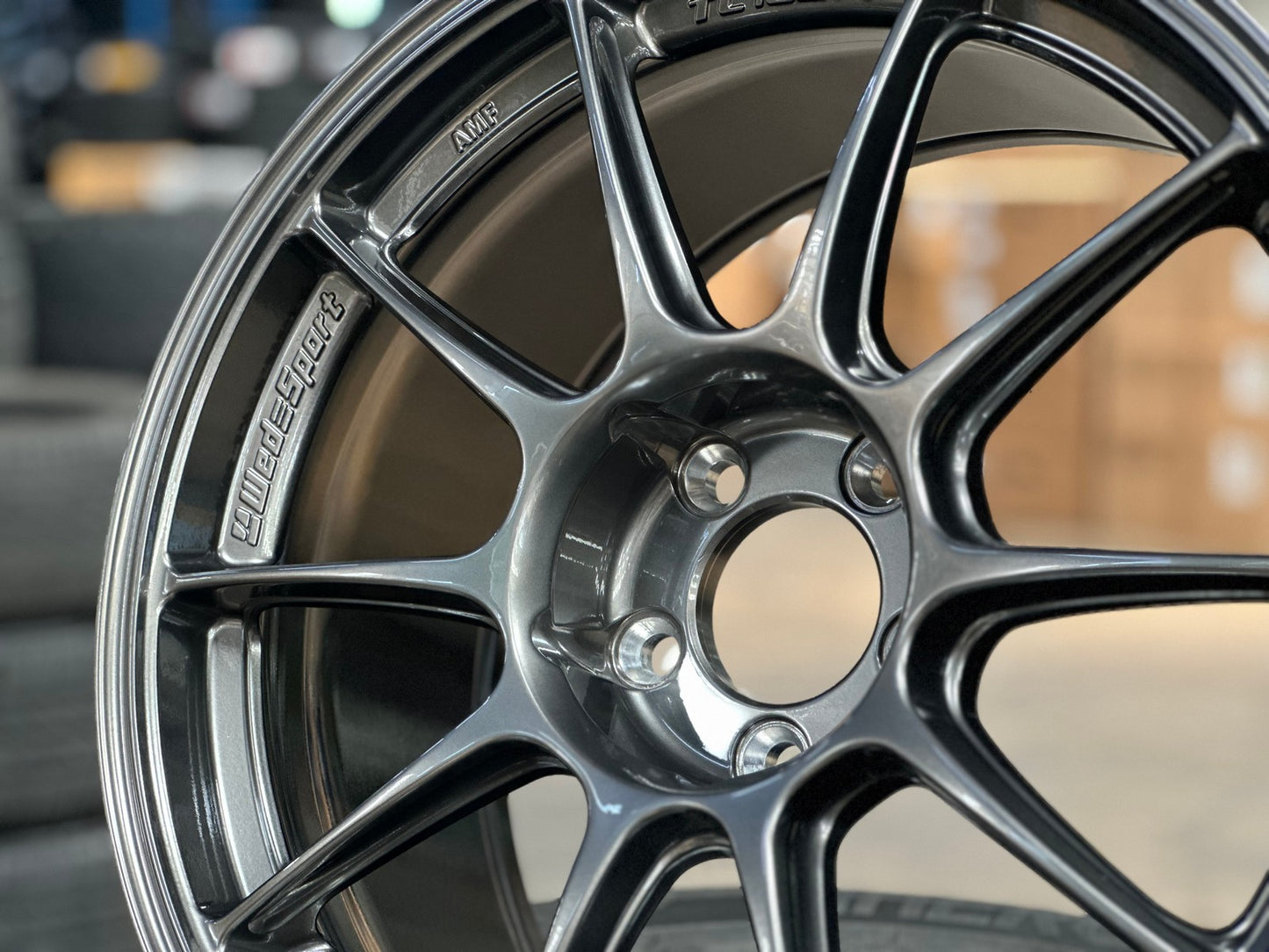 New 18X9.5 ET40 AOW Flow Formed TC105X Rim (4 wheel) Gloss Gunmetal 5X112