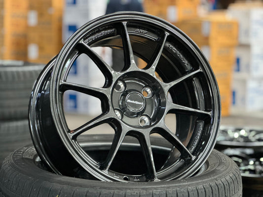 New 15X7.5 ET35 AOW Flow Formed TC105X Rim (4 wheel) Gloss Gunmetal 4X100