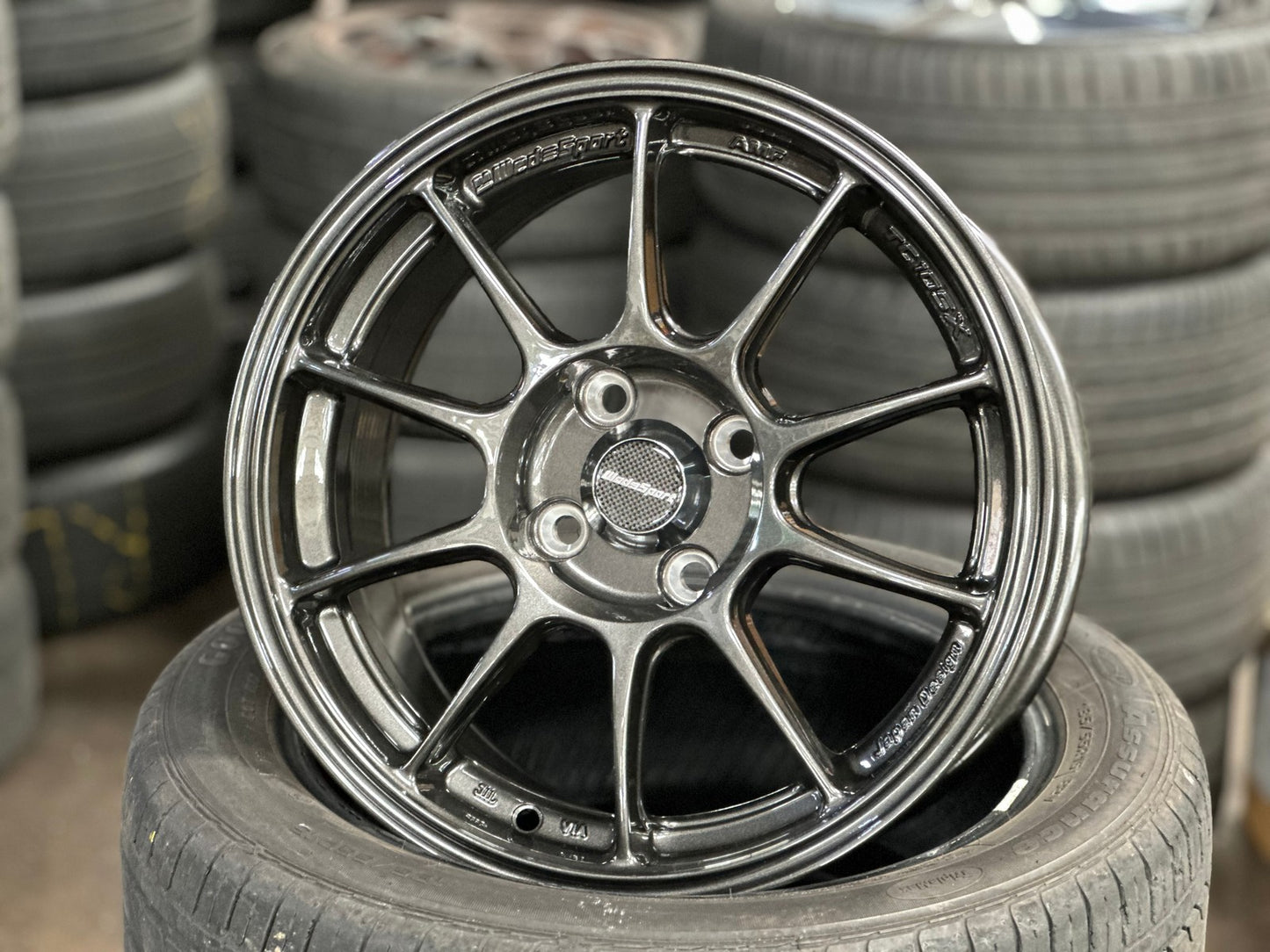 New 15X7.5 ET35 AOW Flow Formed TC105X Rim (4 wheel) Gloss Gunmetal 4X100