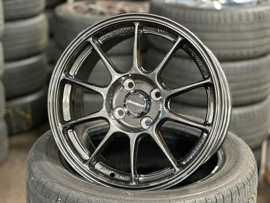 New 15X7.5 ET35 AOW Flow Formed TC105X Rim (4 wheel) Gloss Gunmetal 4X100