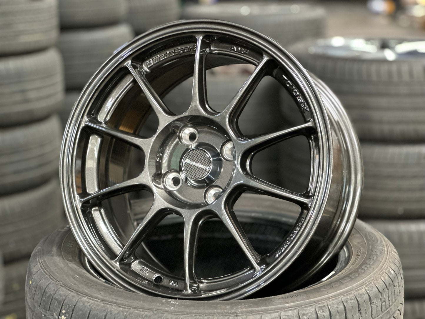 New 15X7.5 ET35 AOW Flow Formed TC105X Rim (4 wheel) Gloss Gunmetal 4X100