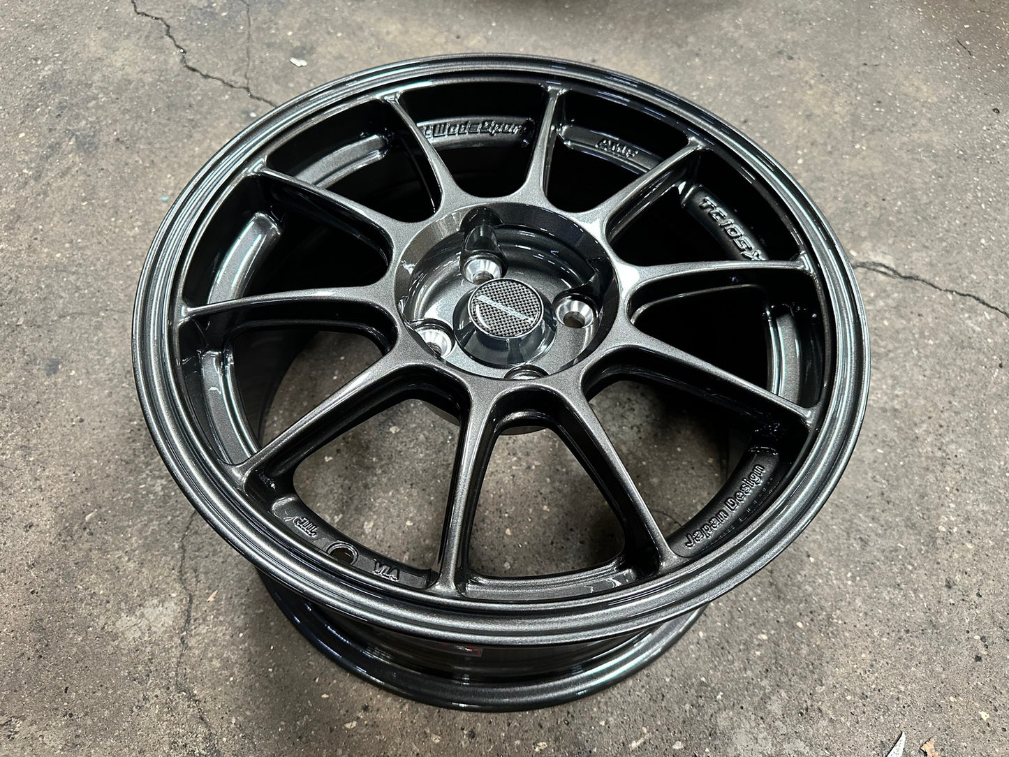 New 15X7.5 ET35 AOW Flow Formed TC105X Rim (4 wheel) Gloss Gunmetal 4X100