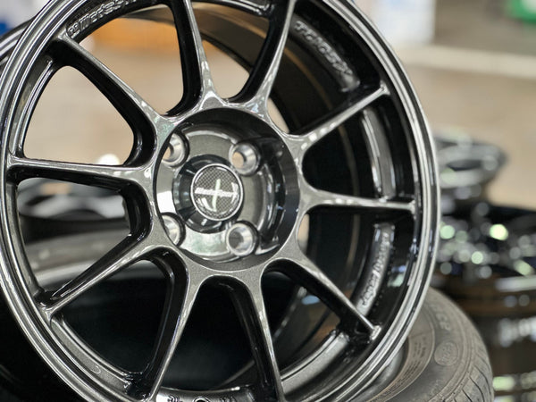 New 15X7.5 ET35 AOW Flow Formed TC105X Rim (4 wheel) Gloss Gunmetal 4X100