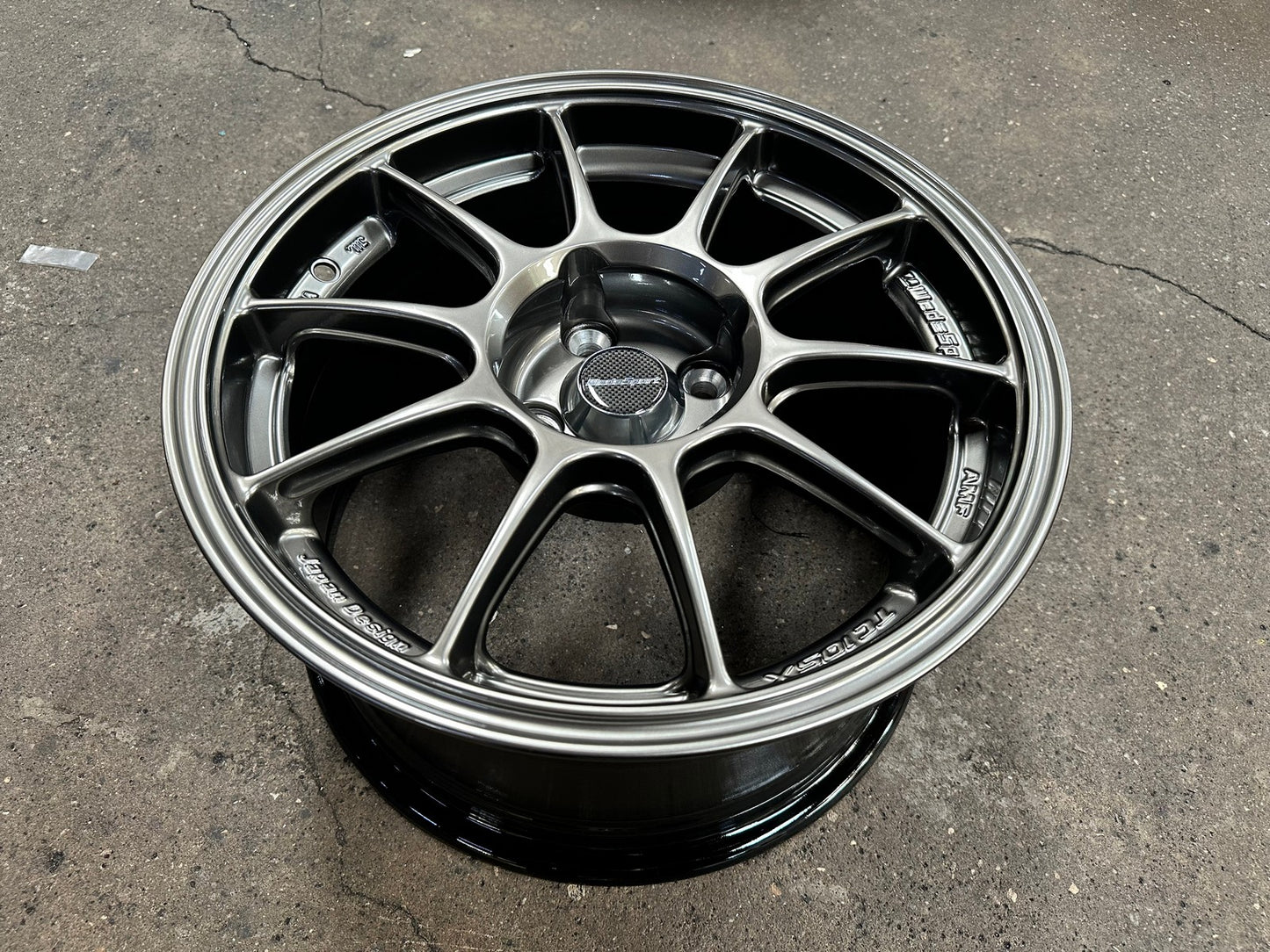 New 15X8 ET28 AOW Flow Formed TC105X Rim (4 wheel) Gloss Gunmetal 4X100