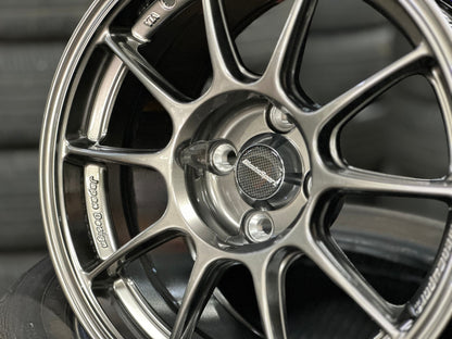 New 15X8 ET28 AOW Flow Formed TC105X Rim (4 wheel) Gloss Gunmetal 4X100