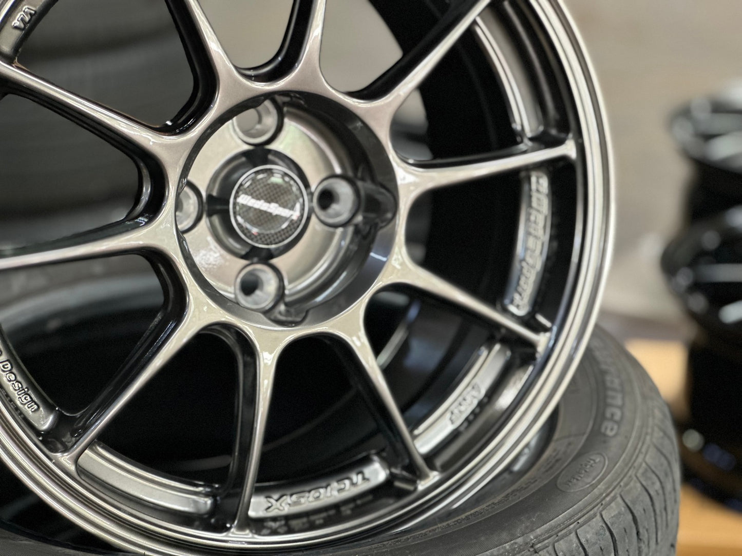 New 15X8 ET28 AOW Flow Formed TC105X Rim (4 wheel) Gloss Gunmetal 4X100