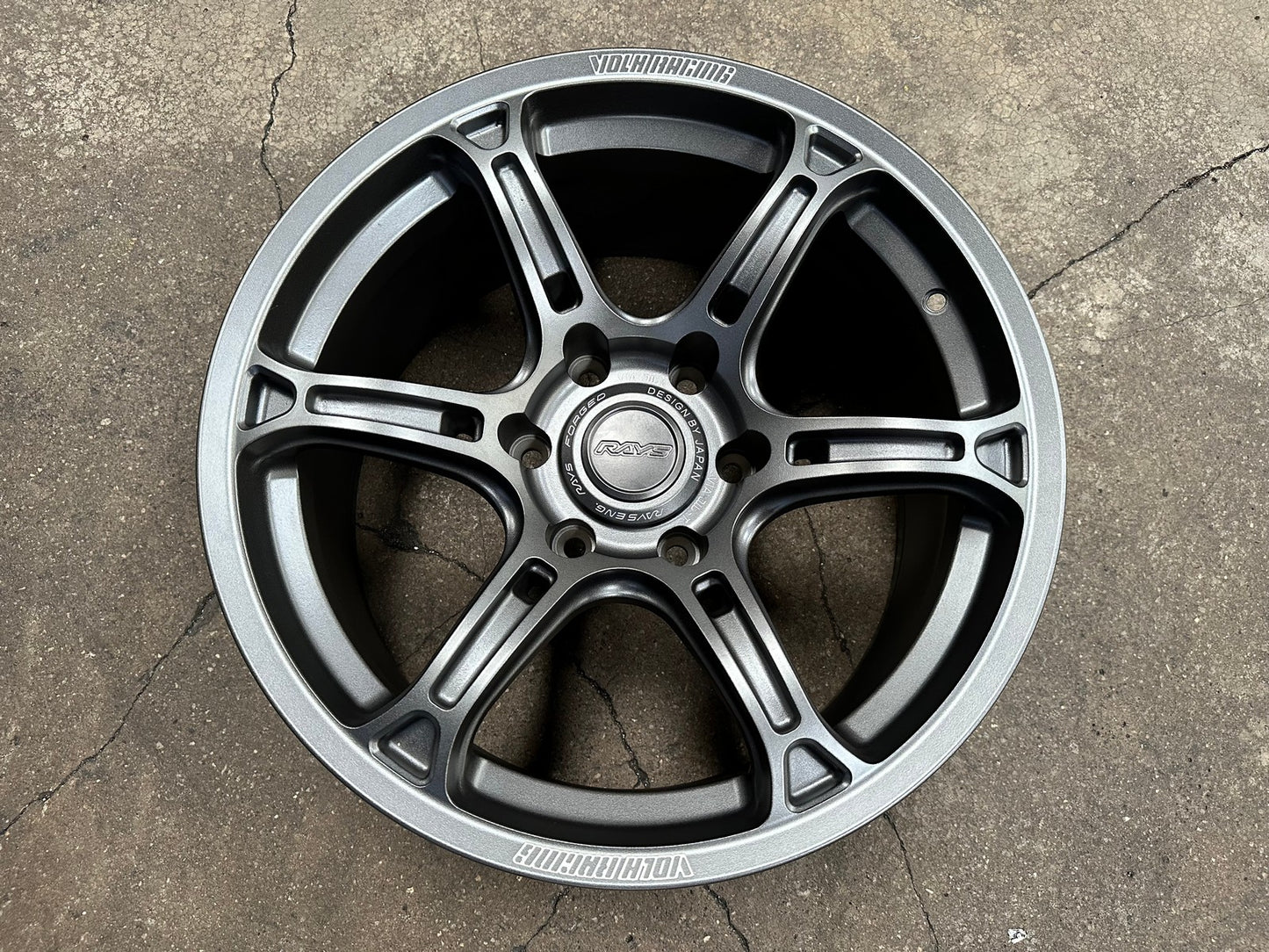 New 18X9 ET15 AOW Flow Formed TE37 XTR Rim (4 wheel) Matt Gunmetal 6X139.7