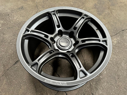 New 18X9 ET15 AOW Flow Formed TE37 XTR Rim (4 wheel) Matt Gunmetal 6X139.7