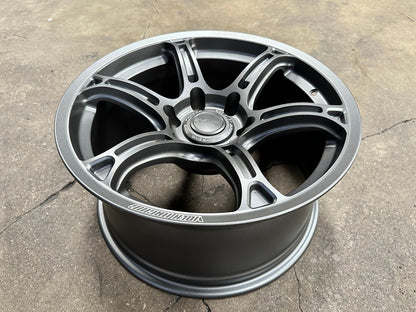 New 18X9 ET15 AOW Flow Formed TE37 XTR Rim (4 wheel) Matt Gunmetal 6X139.7