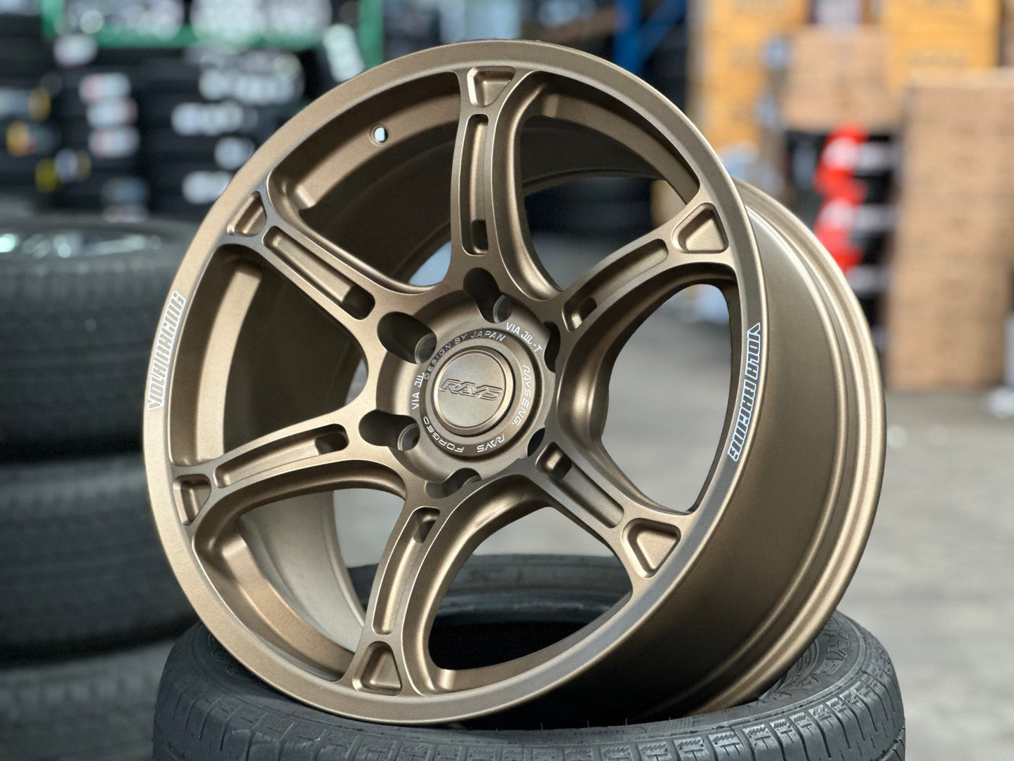New 18X9 ET15 AOW Flow Formed TE37 XTR Rim (4 wheel) Matt Bronze 6X139.7