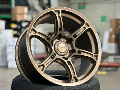 New 18X9 ET15 AOW Flow Formed TE37 XTR Rim (4 wheel) Matt Bronze 6X139.7