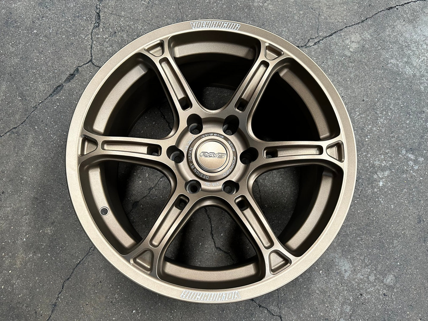 New 18X9 ET15 AOW Flow Formed TE37 XTR Rim (4 wheel) Matt Bronze 6X139.7