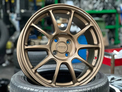 New 17X7.5 ET38 AOW Flow Formed ZE40 Rim (4 wheel) Matt Bronze 4X100