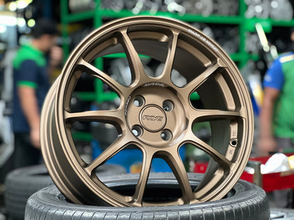 New 17X7.5 ET38 AOW Flow Formed ZE40 Rim (4 wheel) Matt Bronze 4X100
