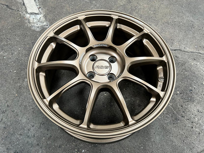 New 17X7.5 ET38 AOW Flow Formed ZE40 Rim (4 wheel) Matt Bronze 4X100