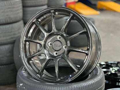 New 17X7.5 ET38 AOW Flow Formed ZE40 Rim (4 wheel) Gloss Gunmetal 4X100