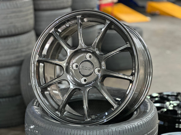 New 17X7.5 ET38 AOW Flow Formed ZE40 Rim (4 wheel) Gloss Gunmetal 4X100