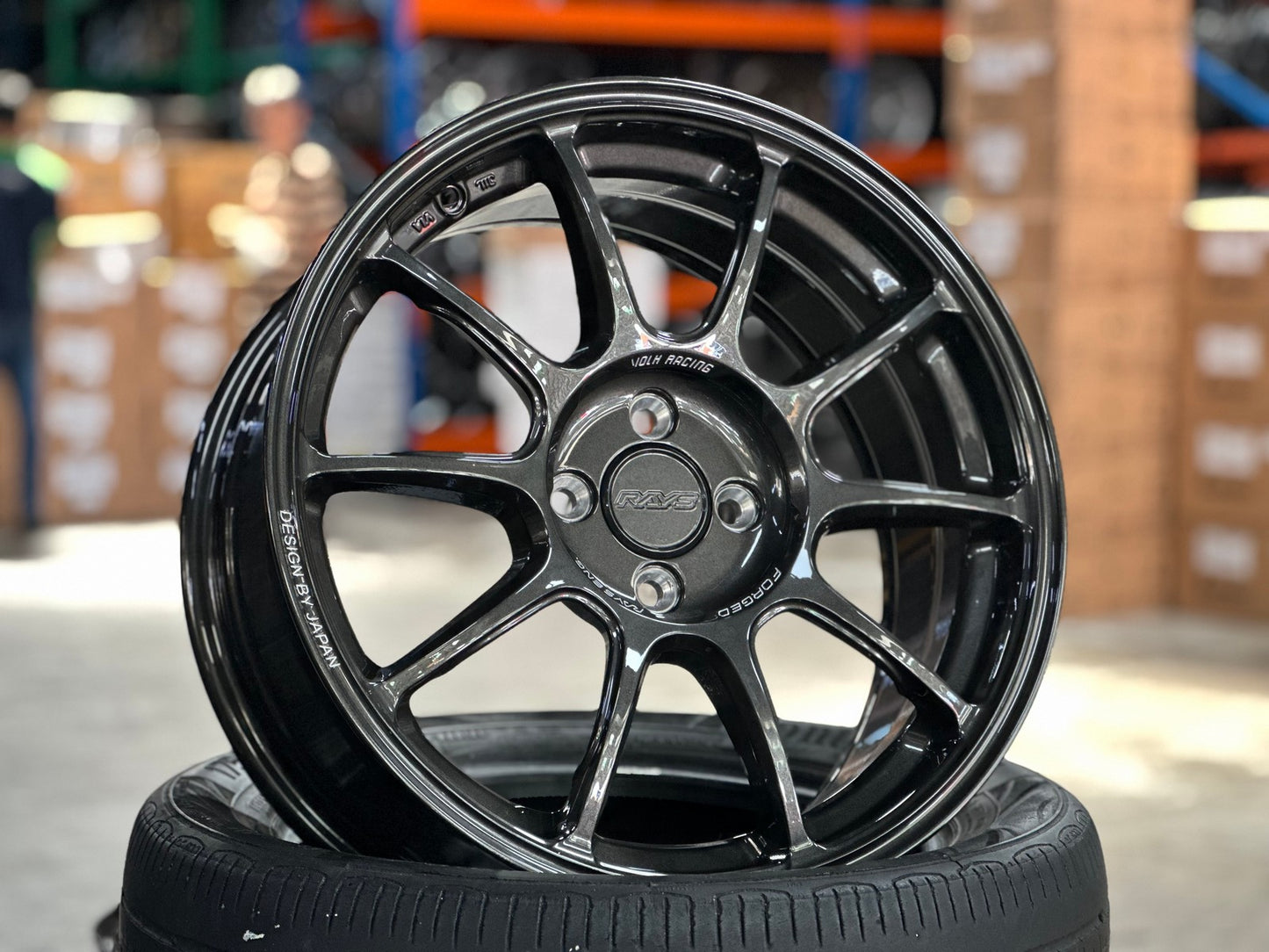 New 17X7.5 ET38 AOW Flow Formed ZE40 Rim (4 wheel) Gloss Gunmetal 4X100