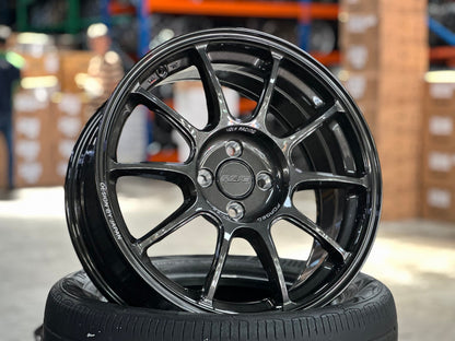 New 17X7.5 ET38 AOW Flow Formed ZE40 Rim (4 wheel) Gloss Gunmetal 4X100