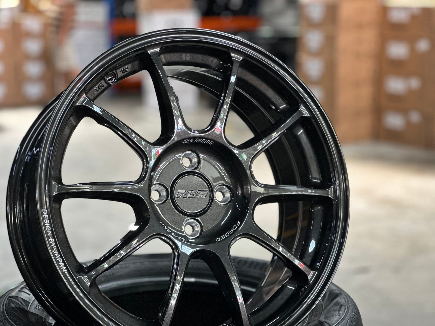 New 17X7.5 ET38 AOW Flow Formed ZE40 Rim (4 wheel) Gloss Gunmetal 4X100