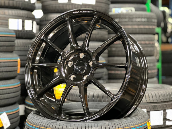 New 19X8.5 ET44 AOW Flow Formed ZE40 Rim (4 wheel) Gloss Black 5X114.3