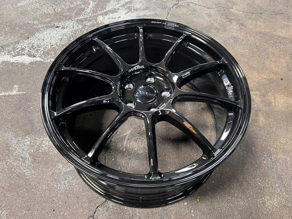 New 19X8.5 ET44 AOW Flow Formed ZE40 Rim (4 wheel) Gloss Black 5X112