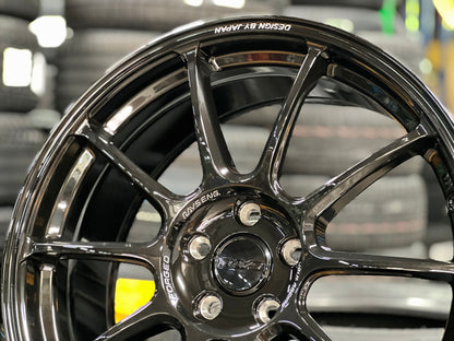 New 19X8.5 ET44 AOW Flow Formed ZE40 Rim (4 wheel) Gloss Black 5X114.3