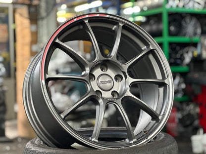 New 19X8.5 ET44 AOW Flow Formed ZE40 Rim (4 wheel) Matt Gunmetal 5X114.3