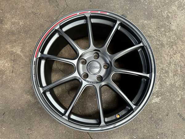 New 19X8.5 ET44 AOW Flow Formed ZE40 Rim (4 wheel) Matt Gunmetal 5X112