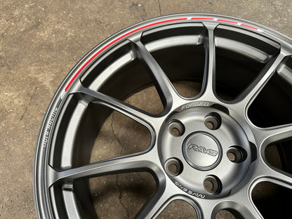 New 19X8.5 ET44 AOW Flow Formed ZE40 Rim (4 wheel) Matt Gunmetal 5X114.3