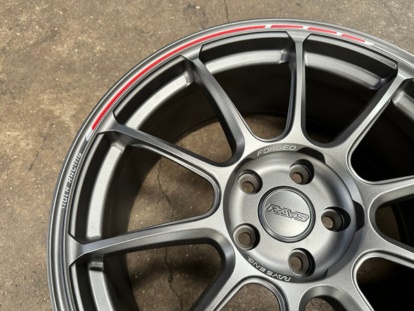 New 19X8.5 ET44 AOW Flow Formed ZE40 Rim (4 wheel) Matt Gunmetal 5X114.3