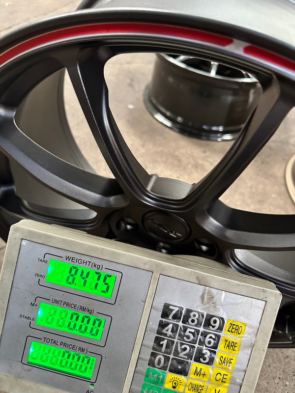 New 19X8.5 ET44 AOW Flow Formed ZE40 Rim (4 wheel) Matt Gunmetal 5X114.3