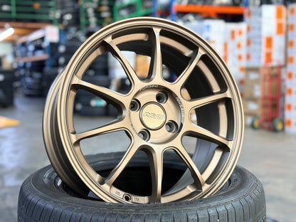 New 16X7 ET40 AOW Flow Formed ZE40 Rim (4 wheel) Matt Bronze 4X100