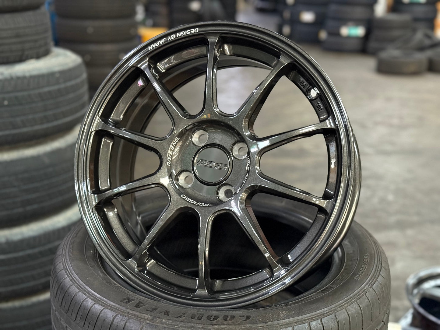 New 16X7 ET40 AOW Flow Formed ZE40 Rim (4 wheel) Gloss Gunmetal 4X100