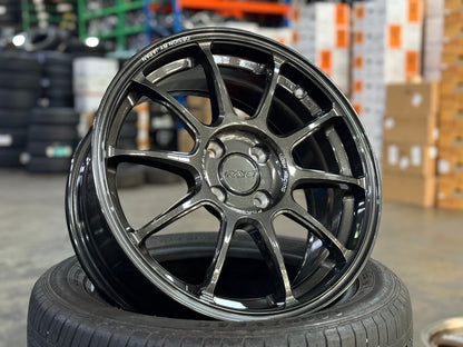 New 16X7 ET40 AOW Flow Formed ZE40 Rim (4 wheel) Gloss Gunmetal 4X100