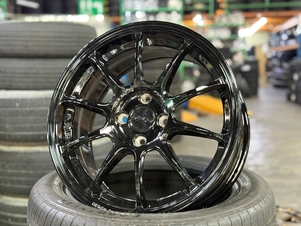 New 16X7 ET40 AOW Flow Formed ZE40 Rim (4 wheel) Gloss Black 4X100
