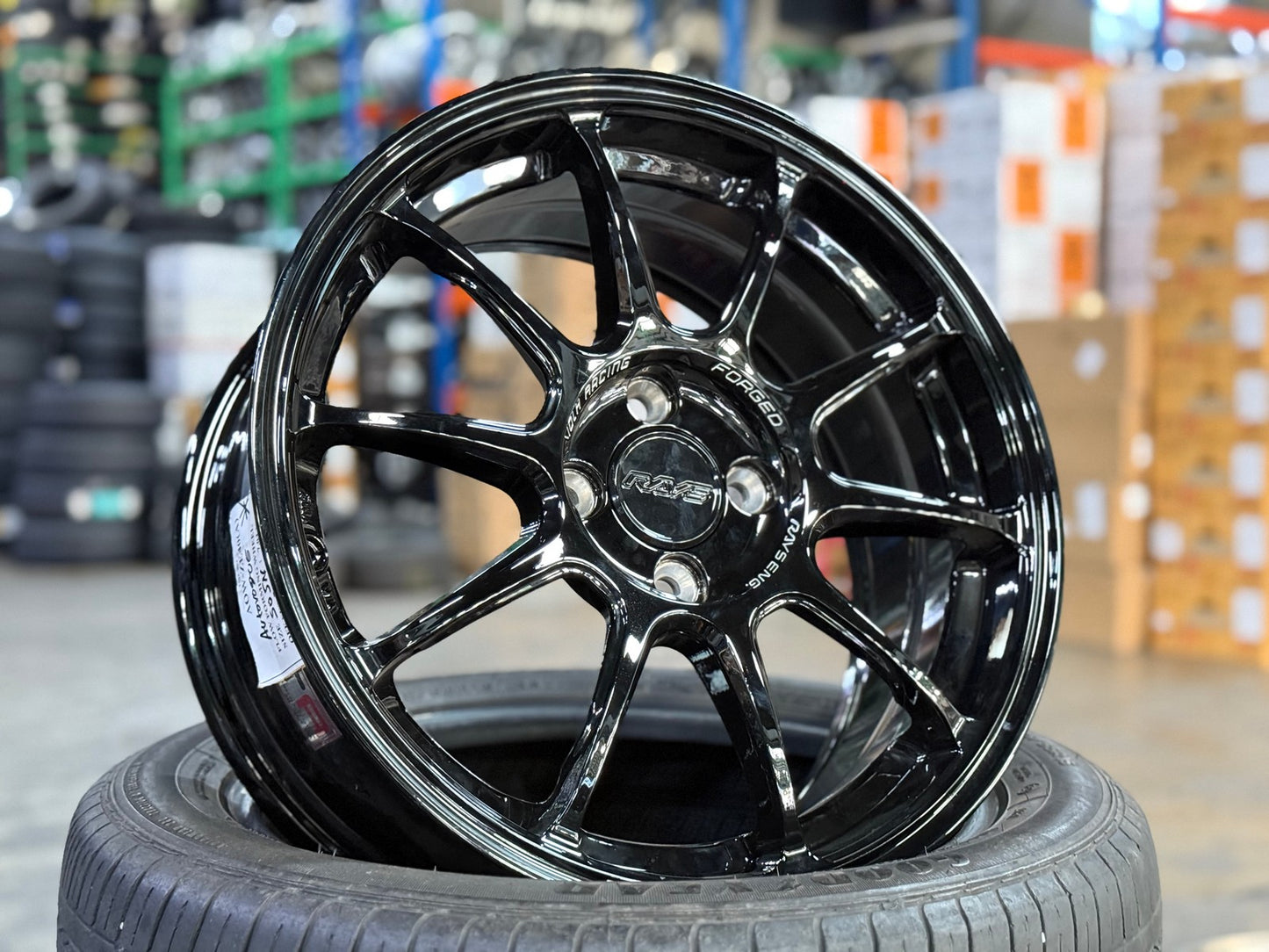 New 16X7 ET40 AOW Flow Formed ZE40 Rim (4 wheel) Gloss Black 4X100